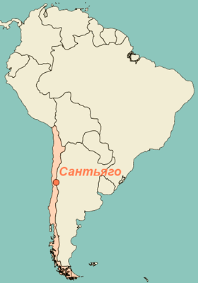 карта Чили