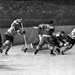 1956. Картино д’Ампеццо. Матч СССР – Канада. Наши хоккеисты во встрече с канадцами умели не только смело атаковать, но и самоотверженно оборонятся.